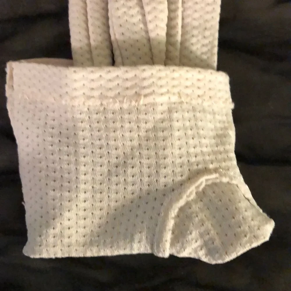 Vintage Off White Knit Ladies/Girls Gloves Small